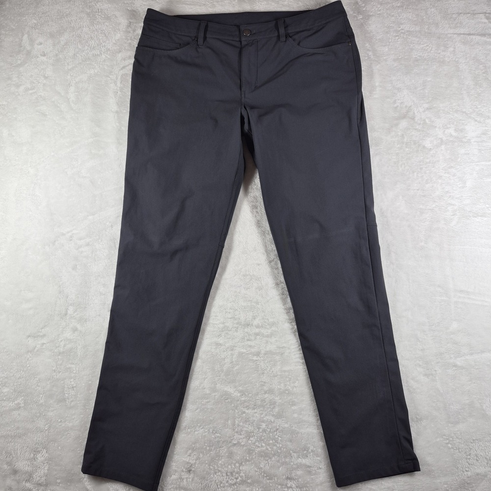 Lululemon ABC 5-Pocket Pants Men's 36x32 Gray Stretch Warpstreme Casual LM5552S